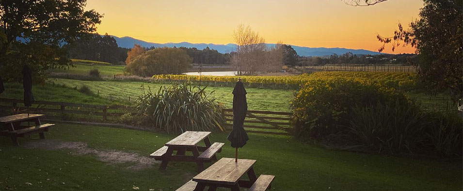 Sitting place for Moutere Hills Cellar Door Wine